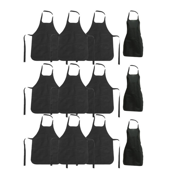 Worgeous 15Pcs Disposable Bibs Non-woven Hotpot Apron Outdoor BBQ Catering Aprons
