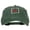 Dk Green, variant on New Mexico with Map Outline Embroidered Washed Cotton Twill Cap - Brown OSFM
