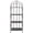 Black Rust, variant on Safavieh Tyrique Outdoor Iron 4 Tier Shelf, Mossy Blue