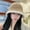 E-520 Khaki Plush Fisherman Hat, variant on Hat For Women In Autumn And Winter, Korean Version, Plain Face Covering, Fashionable And Versatile Basin Hat, Small Plush Knitted Bucket Fisherman Hat That Shows Face