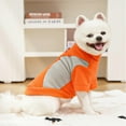 thumbnail image 4 of Pet Dog Turtleneck Knitting Sweater Coat Winter Warmer Thickening Pullover Knitwear Crochet Coat Clothes for Small Medium Large Dog Puppy Cat - Orange, 3XL, 4 of 8