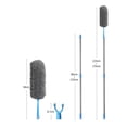 thumbnail image 3 of Ceiling Fan Duster with 68 Inch Telescopic Extension Rod, Washable Microfiber Electrostatic Cleaning Brush, Bendable Head High Reach Duster Kit for Home Corner Wall Ceiling, 3 of 9