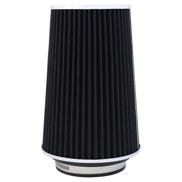 Air Filter Auto, Balck Large Intake Cone Washable Reusable Car Air