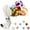 With Bell, variant on Cat Toy Balls with Bell, Colorful Soft Fuzzy Balls Built-in Bell for Cats, Interactive Playing Chewing Toys for Indoor Cats and Kittens