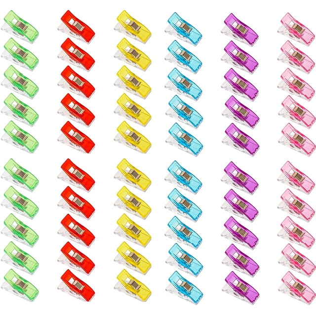 60 clips para coser botones de patchwork, colores mezclados, paquete de 20*3