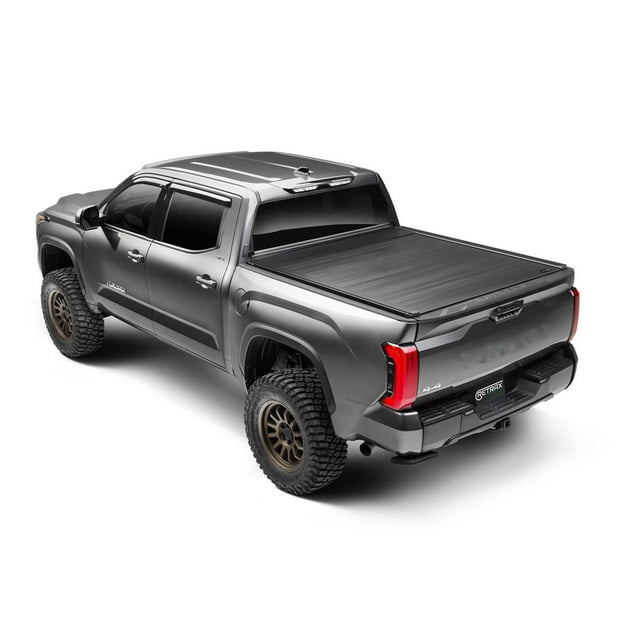 Retrax Tonneau Cover EQ0373 Retrax EQ; Power Retractable; Matte Black; Aluminum; Remote Control Lock; With LED Light