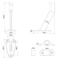 thumbnail image 2 of Handrail Bracket - White + Anodized Aluminum, 2 of 2