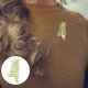 thumbnail image 3 of Broche de Ginkgo Yinane con hoja de Metal Vintage alfiler de bufanda, 3 of 8
