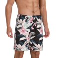 thumbnail image 2 of Sikiie Orchids Flowers Mens Pajama Shorts, Lightweight Lounge Pant with Pockets Soft Sleep Pj Shorts for MenMedium, 2 of 6