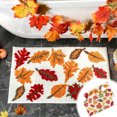 thumbnail image 1 of Alfombra otoñal de hoja de arce sintética cachemira | Esterilla de Vacaciones de Otoño | Moqueta de imitación suave para hogar y baño | Decoración multicolor acogedora | 40x60cm | 1 pieza, 1 of 6