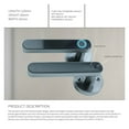 thumbnail image 4 of Tuya Digital Electronic Smart Door Lock Biometric Fingerprint Door Handle Keyless Digital Password Smart Home ,More Secure, 4 of 7