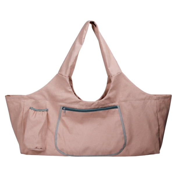 Bolsa para esterilla de yoga Bolsas y transportadores grandes para yoga Bolsa de yoga con bolsillo grande de lona de gran capacidad Bolsa duradera para esterilla de yoga para mujer Se adapta a la