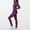 Purple, variant on BXJX Women's Thermal Underwear- Super Soft Winter Warm Base Layer Top and Bottom Long John Set Dark Blue Size M