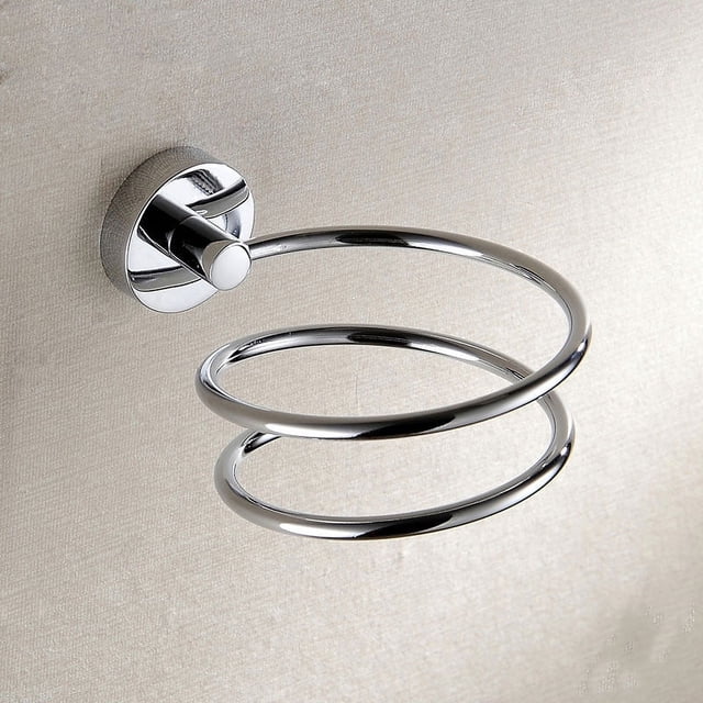 Soporte para secador de pelo, soporte para secador de pelo, soporte de aluminio para pared, secador en espiral, soporte de resorte inoxidable SUS304