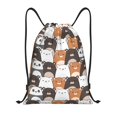 thumbnail image 3 of ZNDUO Gym Drawstring Bag, Cute Teddy Bear Cartoon Pattern Men and Women Fitness Drawstring Backpack Swimming Bags, Small, 3 of 8