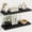 Black, variant on 12 Inch Deep Floating Shelves 24 inch Long, Thick Wall Shelves with Invisible Brackets, for Bedroom Bathroom Living Room Kitchen Office, Rustic Farmhouse Decor, 23.6x12x1.5 Set of 2, Oak