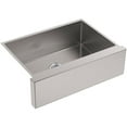 thumbnail image 3 of Kohler K-5417-NA 30" 1-Bowl Undermount Apron Front Kitchen Sink Stainless Steel, 3 of 5