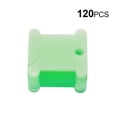 thumbnail image 3 of Cross\-Stitch Line Thread Bobbin Embroidery Thread Winding Card Organizer Plastic Card Fabric For Sewing Stitching Accessories green 120pcs, 3 of 9