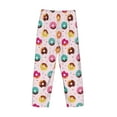 thumbnail image 4 of Kdxio Colorful Donuts Print Men's Sleep Pajama Pant Lounge Pants with Pockets, 4 of 8