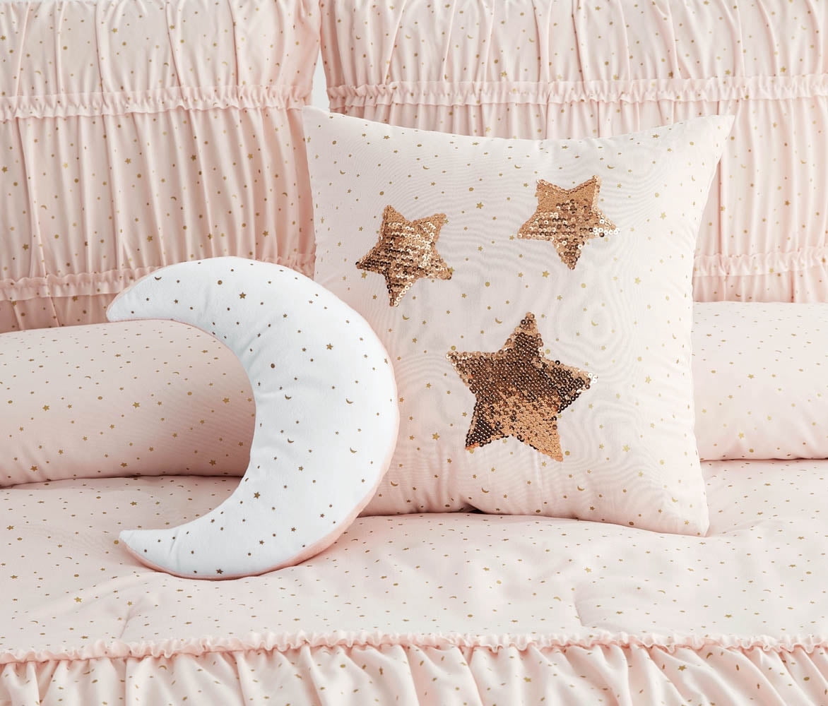 Celestial Princess Pink 5-Piece Microfiber Comforter Set - Full