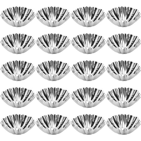 

Bestonzon 20Pcs Egg Tart Molds Multi-function Muffin Cups Convenient Baking Molds Baking Accessory