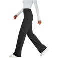 thumbnail image 5 of Womens Casual Work Dress Pants Wide Leg Yoga Pants Lounge Slacks Trousers High Waist Comfy Loose Trousers with Pockets Black, 5 of 8