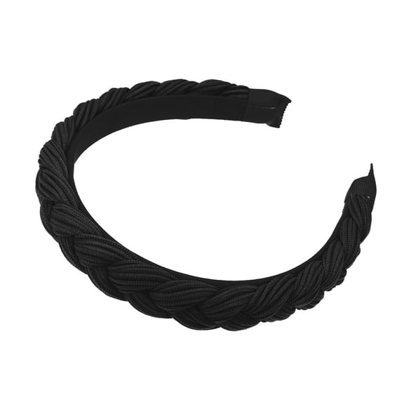 Vocoste Fabric Hairbands No Slip Fashion 0.79" Wide Hair Accessories Black Headbands 5.71"x0.79"