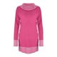 thumbnail image 2 of Gibobby Suéteres de invierno de punto Vestido de suéter de punto con botones para mujer Top largo de punto de patchwork de color sólido (Rosa, XL), 2 of 5