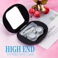 thumbnail image 3 of Contact Lens Box Crown Cute Contact Lens Travel Case Contact Lens Case Container Holder Storage Box Portable Contact Lens Travel Kits Cute Mini (Black), 3 of 7