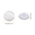thumbnail image 2 of Uxcell 30pcs Satin Buttons 0.5" Smooth Satin Covered Round Buttons with Shank for Bridal Wedding Dress, White, 2 of 7