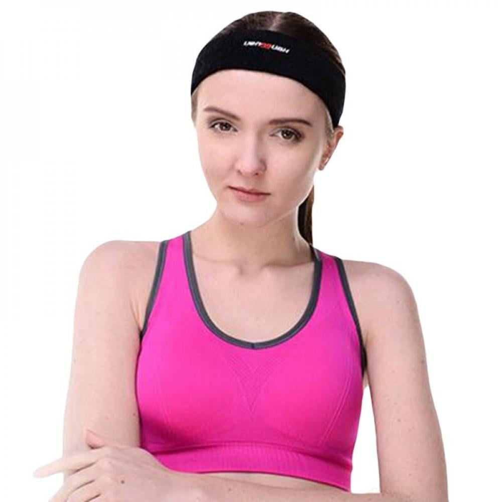 Details about   Headband Non-slip Sweatband Workout Hairband Single Band for Sports Running WE