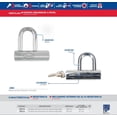 thumbnail image 3 of Candado Maxima Seguridad Gancho Corto Llave Estandar Lock plateado, 3 of 3