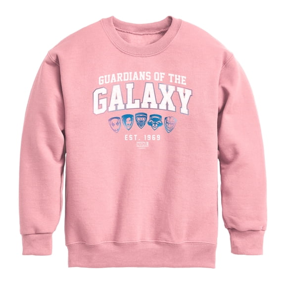 Guardians Of The Galaxy - Guardians Collegiate - Youth Boys Crew Fleece Sweatshirt
