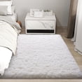 thumbnail image 2 of Janvonne White Fluffy Rugs for Bedroom 4x6, Soft Shag Plush Area Rug for Kids Children Girls Bedroom Nursery,Home Decor Aesthetics, 2 of 8