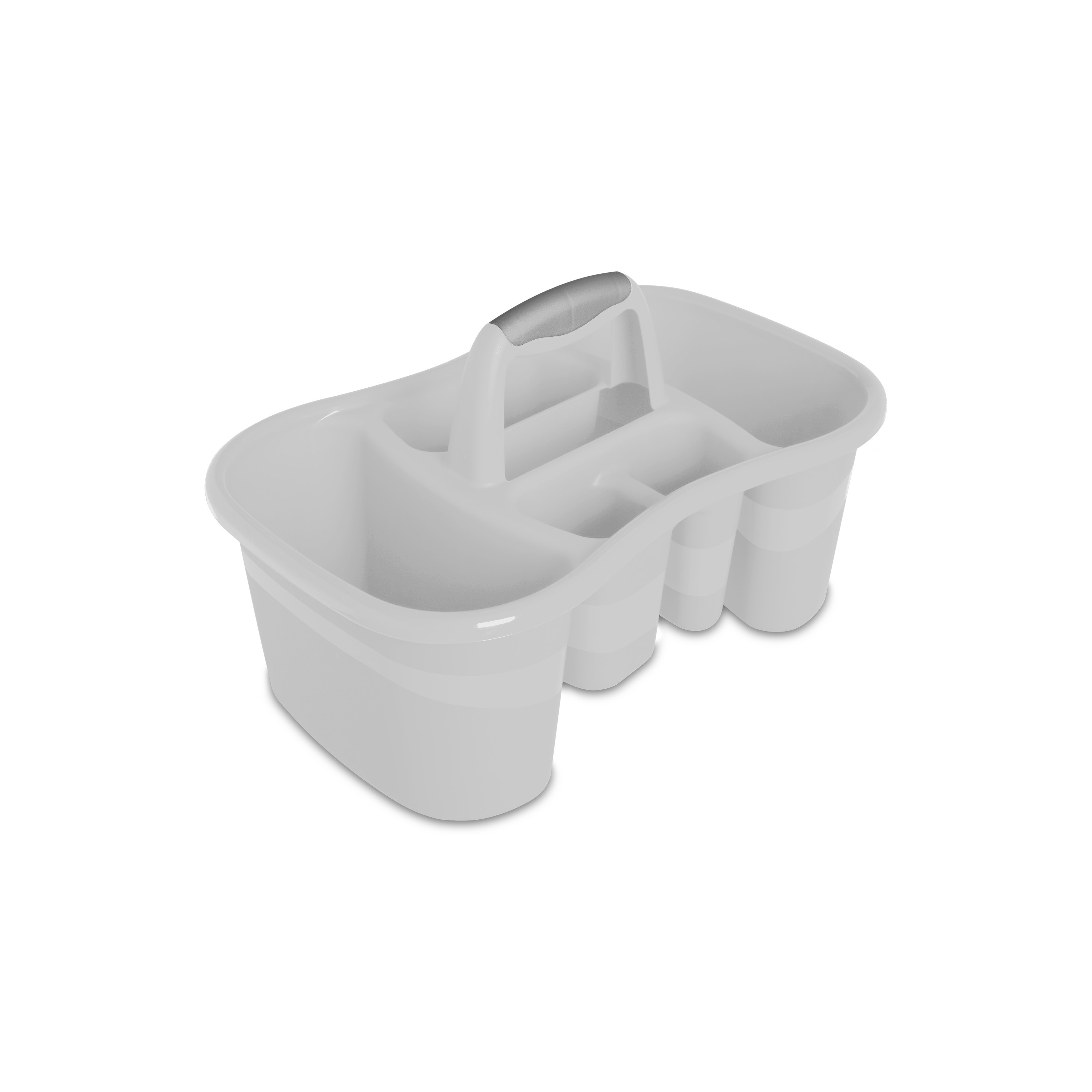 Sterilite Bath Caddy Soft Silver