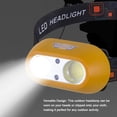 thumbnail image 2 of faro Faro ligero Camping exterior Pesca multimodo HeadLight impermeable USB HeadLantern recargable con clip, 2 of 8