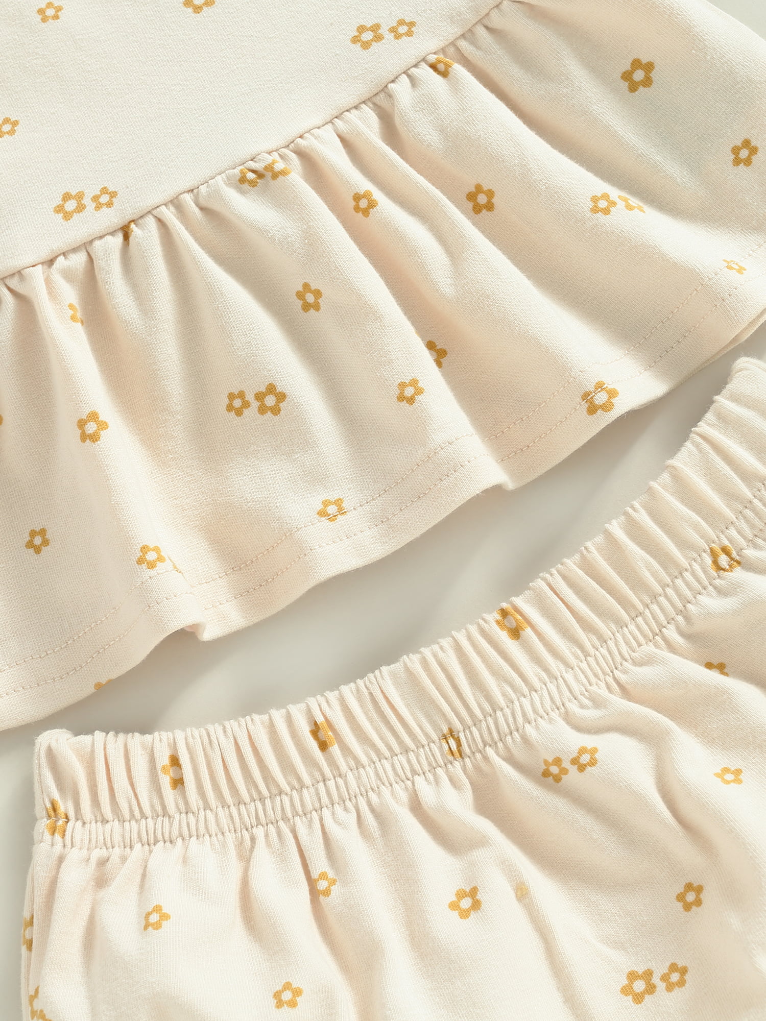 Bagilaanoe 2pcs Newborn Baby Girl Short Pants Set Checkerboard Print Sleeveless Romper Tops + Ruffle Shorts 3M 6M 12M 18M Infant Casual Summer Outfits