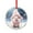 Pattern, variant on Glass Ornament Marmot, Groundhog Animal with Purple Floral Glass Round Christmas Ornament Marmot Gifts Hanging Craft Collectibles for Xmas Trees Home Party Gifts