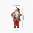 thumbnail image 4 of Juguete de peluche Navidad Papá Noel Estatuilla 12 pulgadas Papá Noel Muñeco Adorno Decoración Regalos de fiesta de Navidad Adorno de invierno Cena Decoración de mesa para festivales de vacaciones Eccomum Juguete de peluche, 4 of 7
