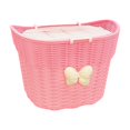 thumbnail image 1 of Zhenhongyql Basket With Lid Wicker Style Rear Basket Large Capacity Scooter Storage Basket For Kids Adult Orange, 1 of 4