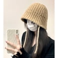thumbnail image 3 of SikaFu Marad Wind Wool Fisherman Hat Girl In Autumn And Winter Warm Face, Small Baotou Hats Korean Versatile Ear Protection Hat, 3 of 7
