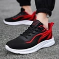 thumbnail image 3 of Men's Running Shoes Outdoor Breathable Lightweight Walking Running Shoes Casual Lace Up Running Shoes, 3 of 6