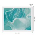 thumbnail image 2 of Diamond Art Kits for Adults, Teal Turquoise 1Diamond Painting Kits for Beginners, Frameless Round 5D Full Drill Diamonds Art Pictures Gem Art Crafts Home Decor Gifts, 2 of 8