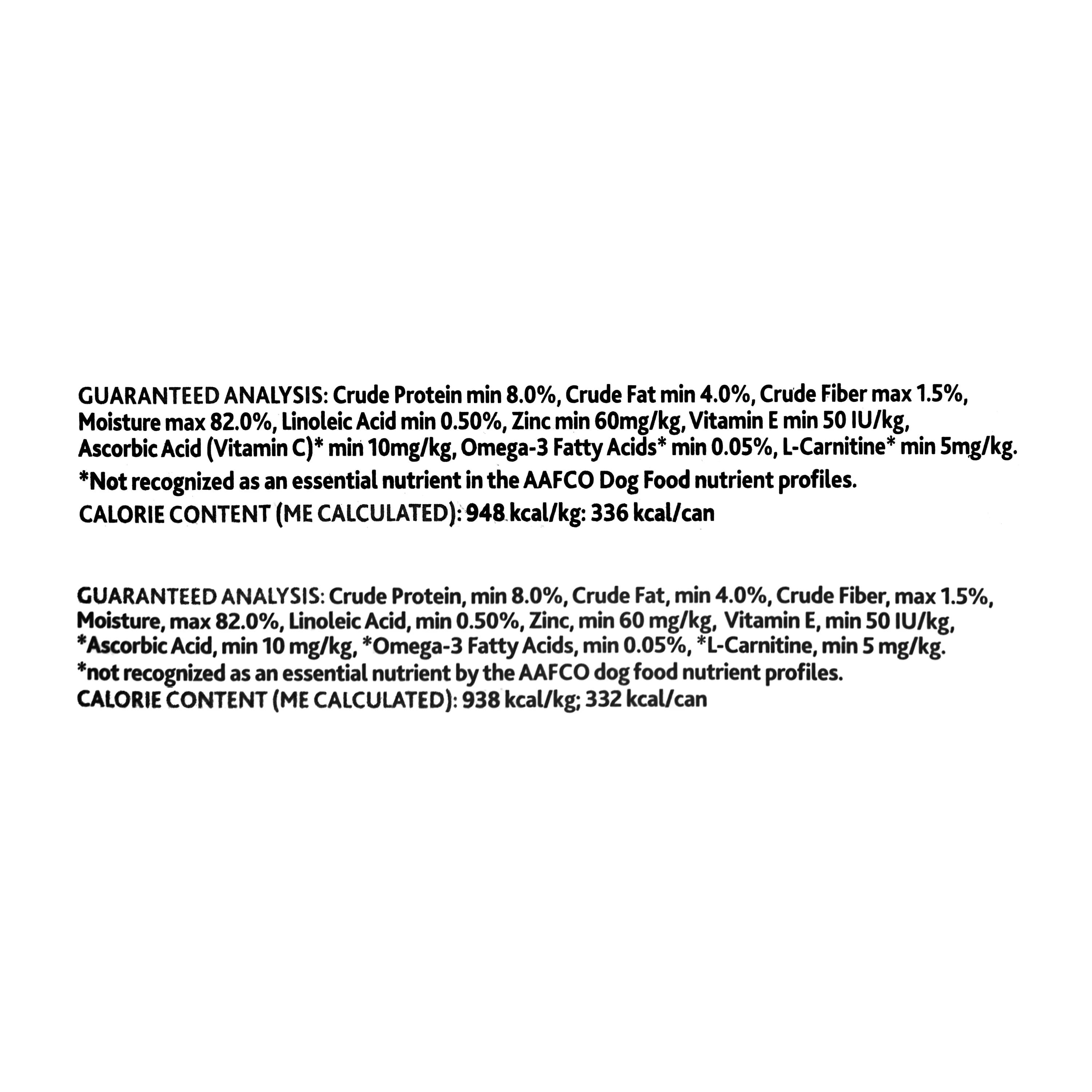 Pure Balance Adult Variety Wet Food Recipe Pack, Beef and Chicken with Vegetables, 12.5 oz, 6 Pack