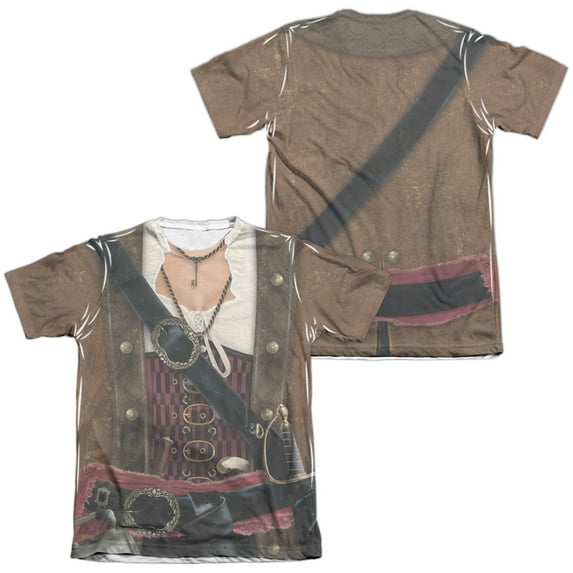 Pirate Lass (Front - Back Print) - Short Sleeve Shirt - X-Large