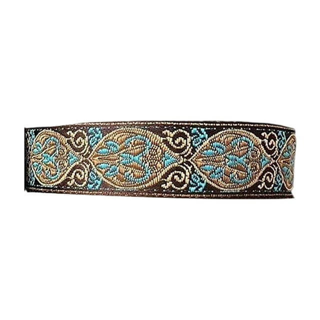 Jacquard TRIM Cortina étnica tela suministros de artesanía textil que fabrican accesorios de ropa de costura artículos de decoración Amarillo