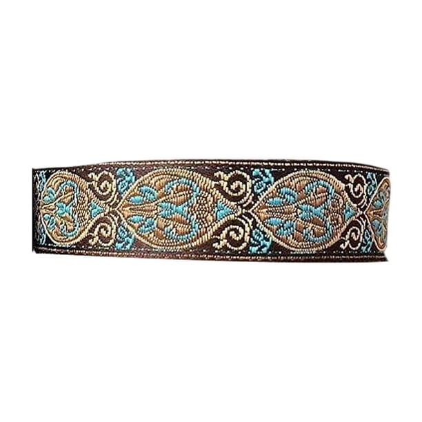Jacquard TRIM Cortina étnica tela suministros de artesanía textil que fabrican accesorios de ropa de costura artículos de decoración Amarillo