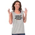 thumbnail image 4 of Work Out Because Really Like Cookies Tank Top Tee Shirt Women Brisco Brands S, 4 of 6