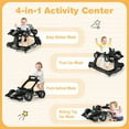 thumbnail image 5 of Costway 4-in-1 Baby Walker Foldable Activity Push Walker Adjustable Black, 5 of 9