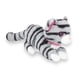 thumbnail image 4 of Gatito De Peluche Adorable Estirado Color Gris con Rayas Negras, 4 of 6